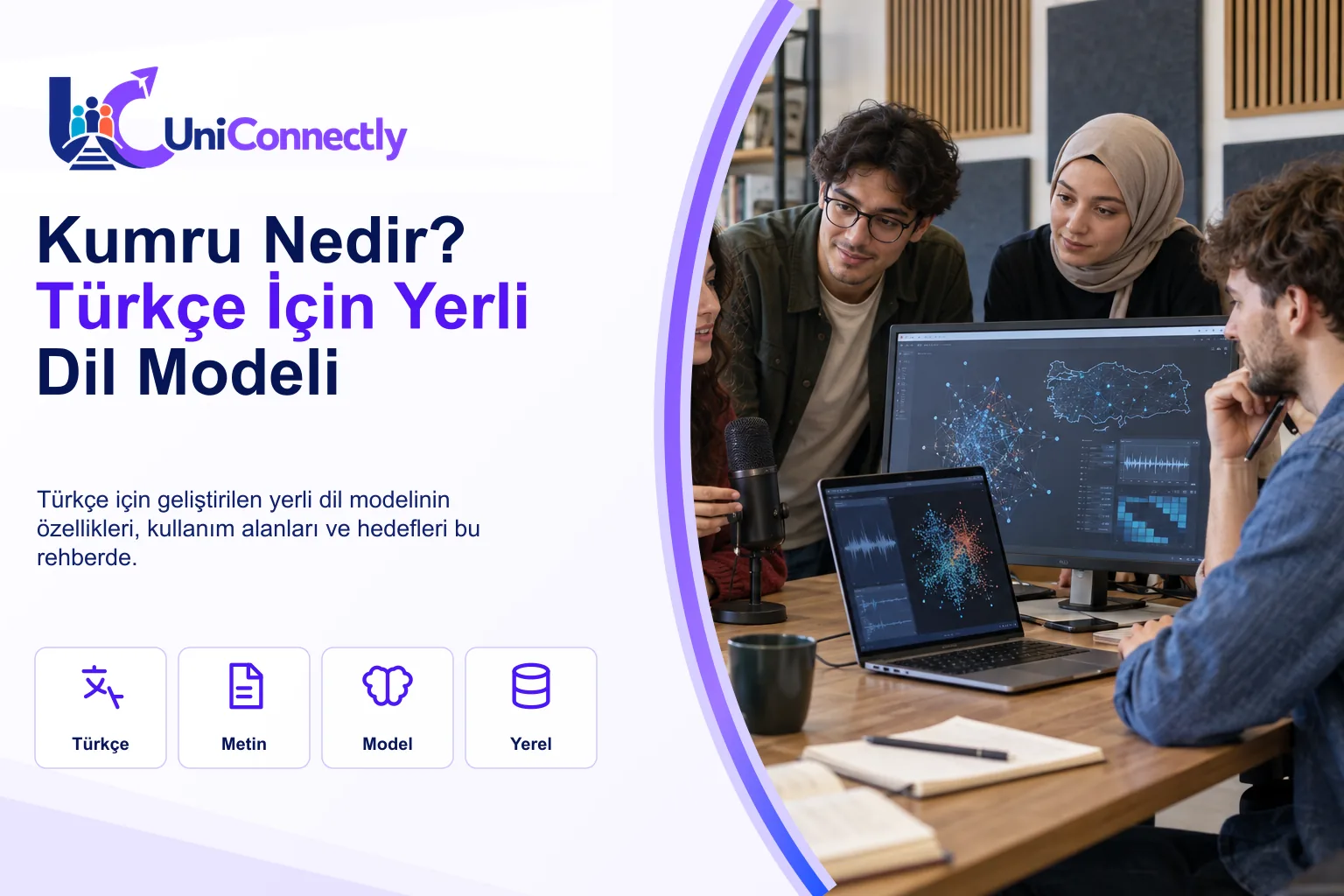 Kumru Nedir · Kumru kapak görseli: ekranda Türkiye haritası üzerinde veri görselleştirmesini inceleyen öğrenciler. Kumru Nedir · Kumru kapak görseli: ekranda Türkiye haritası üzerinde veri görselleştirmesini inceleyen öğrenciler