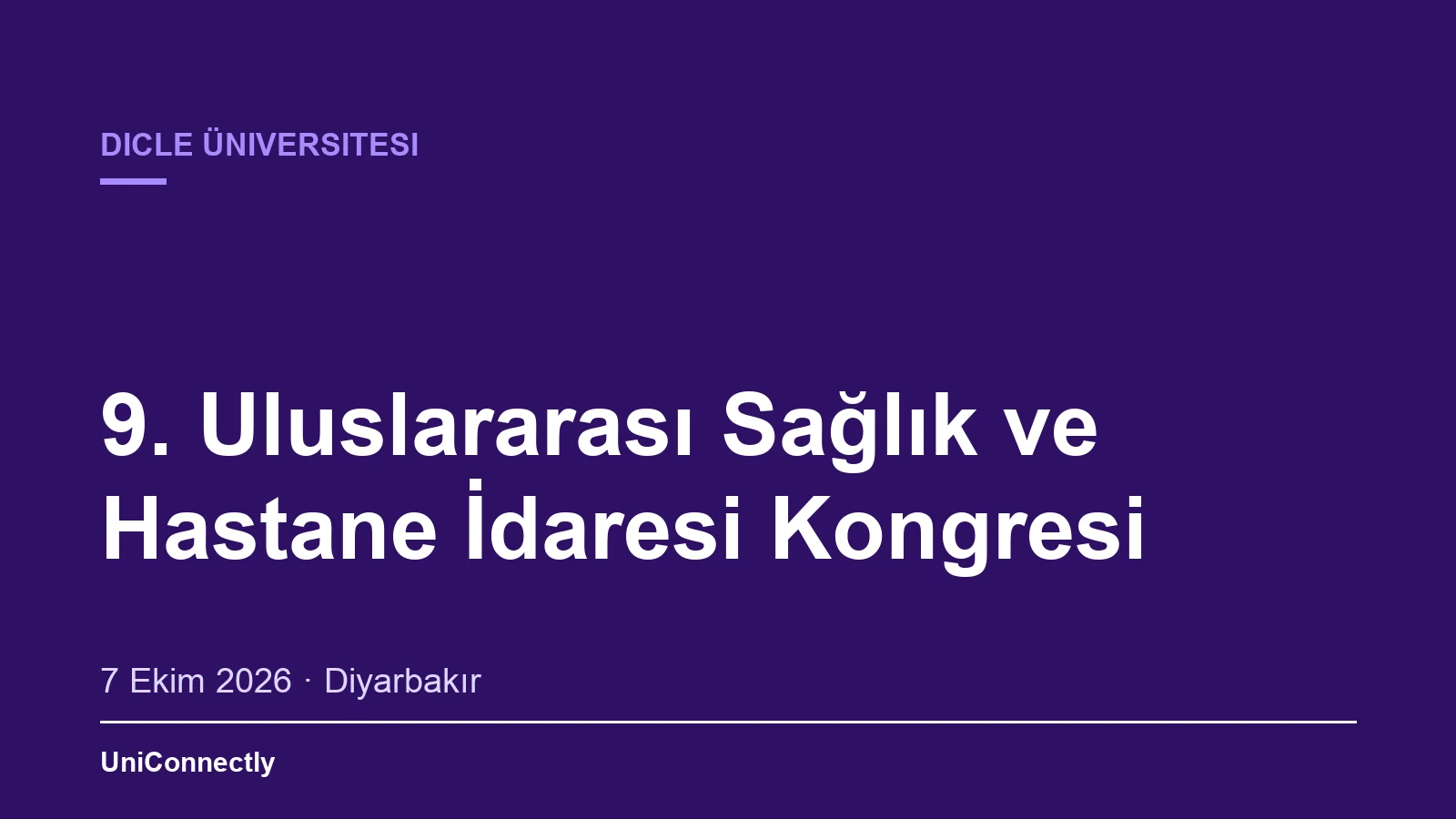 9. Uluslararası Sağlık ve Hastane İdaresi Kongresi