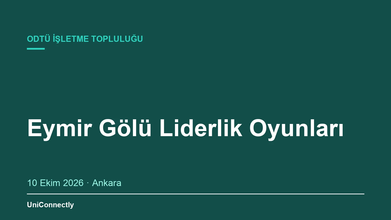 Eymir Gölü Liderlik Oyunları